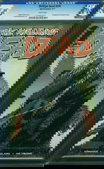 WALKING DEAD #108, CGC 9.8 NM/MT -- 1st app of Ezekiel; Shiva and The Kingdom!