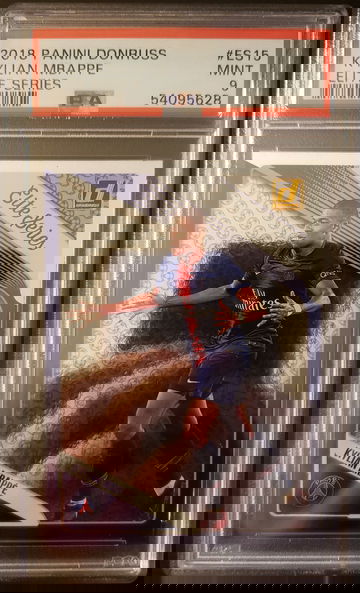 Kylian Mbappe 2018 Panini Donruss Elite Series #ES15 PSG PSA 9