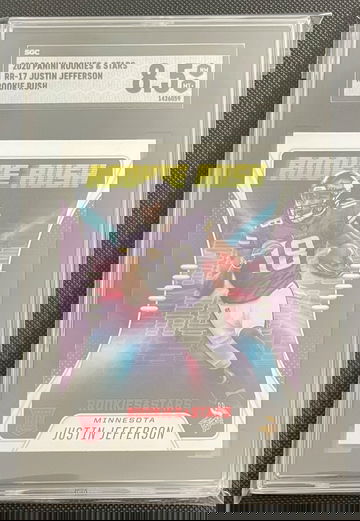 2020 Rookie and Stars Justin Jefferson Rookie Rush SGC 8.5