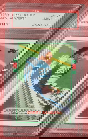 1989 Topps Traded Barry Sanders #83T PSA 9 MINT