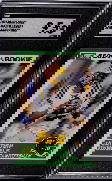 2024 Panini Score #2 Jayden Daniels 35th Anniversary SGC 9.5