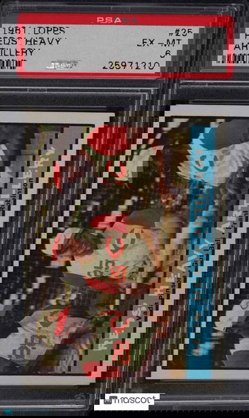 1961 Topps Baseball Reds' Heavy #25 Artillery PSA 6