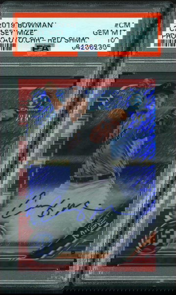 2019 BOWMAN Casey Mize AUTO RED SHIMMER PSA 10