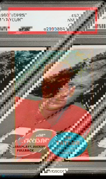 1960 Topps Football Jim Taylor #52 PSA 7