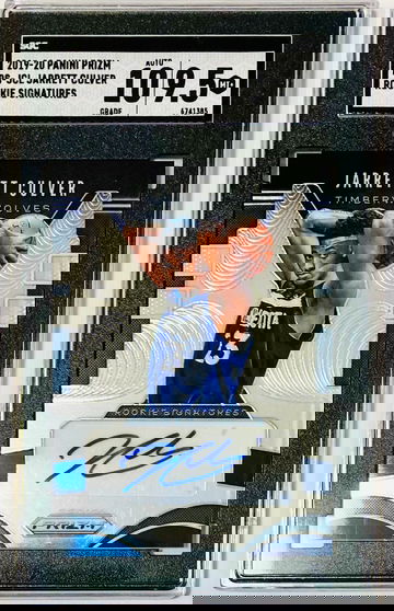 Jarrett Culver 2019-20 Panini Prizm Rookie Signatures Auto RS-JCL SGC 10 AUTO 9.5 MINT+ Minnesota Timberwolves