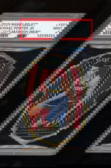 2018 Michael Porter jr Select Maroon Die-Cut /175 PSA 9