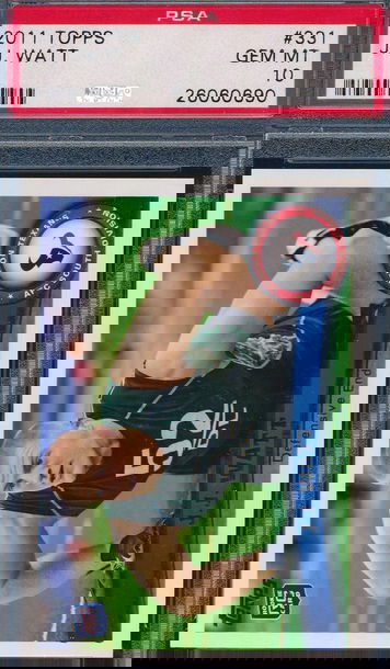 2011 Topps 331 J.J. Watt RC PSA 10 GEM MT 0690