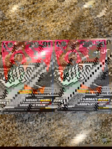 2020-21 NBA Mosaic Fanatics Blaster box x2