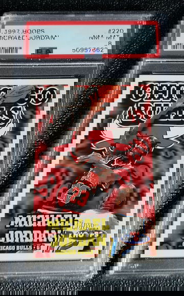 1997 Hoops Michael Jordan psa 8