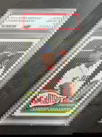 2014 Topps Heritage Xander Bogaerts H550 PSA 10 Boston Red Sox RC