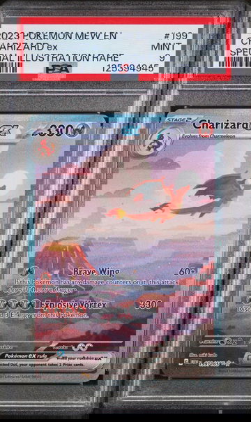 2023 Pokemon Scarlet and Violet 151 Special Illustration Rare Charizard Ex #199 PSA 9