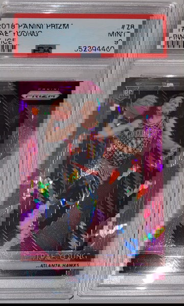 2018-19 Prizm Trae Young Pink Ice PSA 9 Rookie