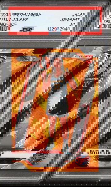 2024 PANINI PRIZM WNBA #145 CAITLIN CLARK ORANGE ICE