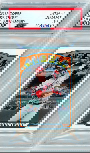 2013 Topps #TM-4 Mike Trout 1972Topps Minis PSA 10 GEM MINT!