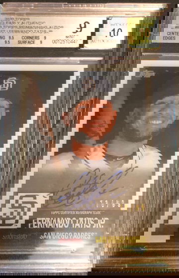 FERNANDO TATIS JR. 2020 TOPPS CLEARLY AUTHENTIC ‘53 TOPPS REIMAGINING BGS 9 AUTO 10