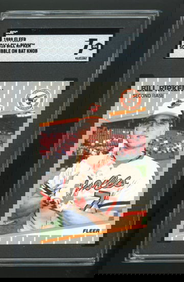 1989 Fleer Bill Ripken FF Scribble Loop SGC 7