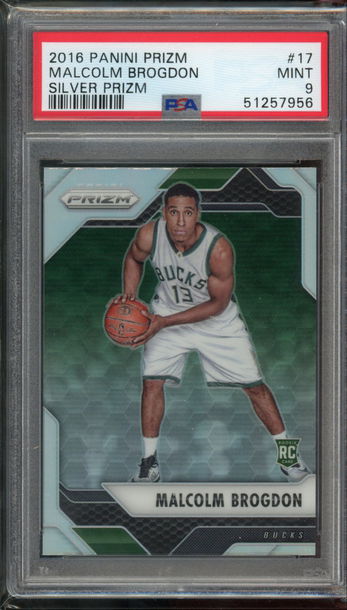 2016 Prizm Silver Malcolm Brodgon PSA 9 