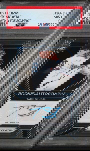 2021 Panini Prizm Rookie Autograph Tarik Skubal #RATS PSA 9