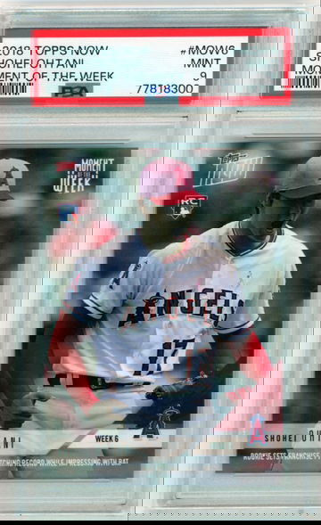 2018 Topps Now #MOW6 Shohei Ohtani Moment of the Week PSA 9 MINT!