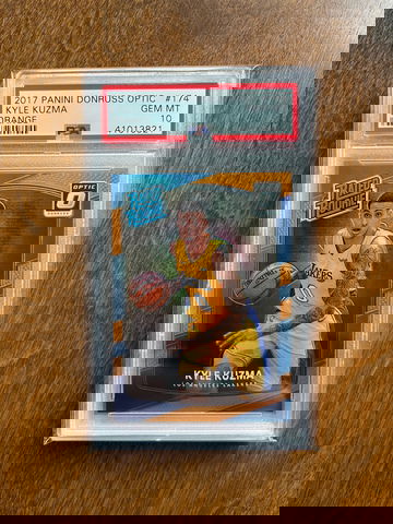 2017 Donruss Optic Kyle Kuzma Orange /199 PSA 10