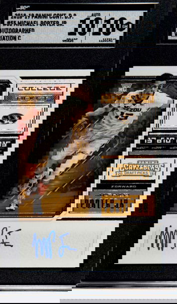 2018 Michael Porter Jr ROOKIE AUTO CONTENDERS SGC 10 GEM MINT