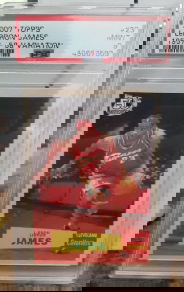 2007 Topps 1957-58 Variation #23 LeBron James Cleveland Cavaliers PSA 9 MINT