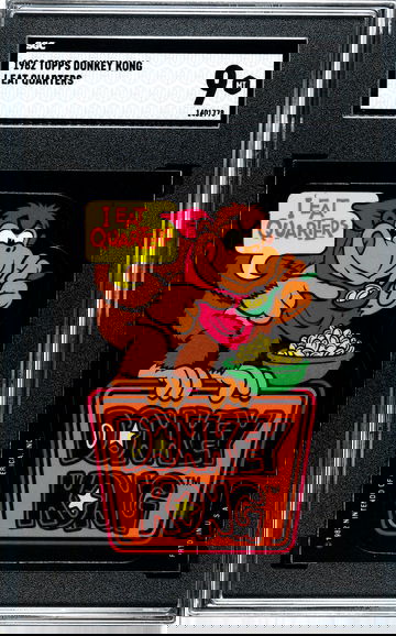 1982 Topps Donkey Kong Nintendo I Eat Quarters Super Mario Bros Rookie Card RC SGC 9 MT