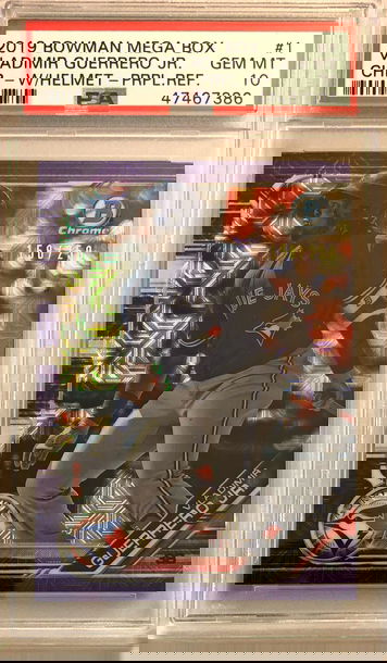 2019 Bowman Chrome Mega Box Vladimir Guerrero Jr. RC #’d /250 Purple Refractor PSA 10 GEM MINT