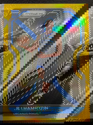RJ HAMPTON 2020-21 CHRONICLES PRIZM UPDATE GOLD 1/10 MAGIC JERSEY SSP Sharp(ship from Taiwan)