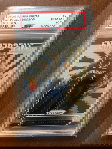 Zion Williamson 2019 Prizm Emergent