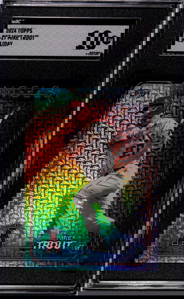 2024 Topps Series 1 Holiday Mike Trout #27 SGC 10