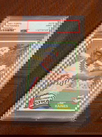 1981 Topps Traded Tim Raines HOF Rookie Card PSA 9 Montreal Expos