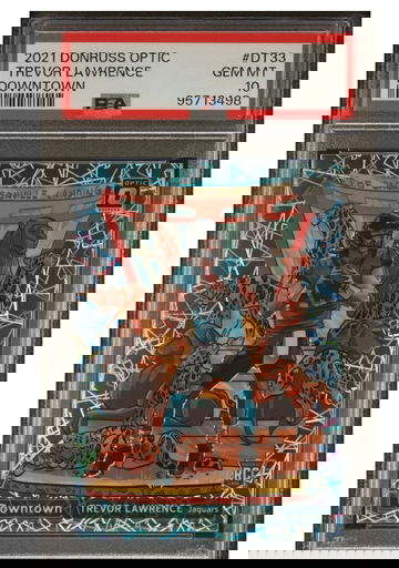 2021 Donruss Optic Downtown Trevor Lawrence RC PSA 10 