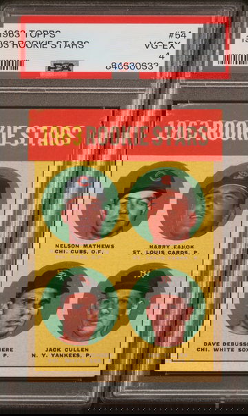 1963 Topps Rookie Stars #54 PSA 4