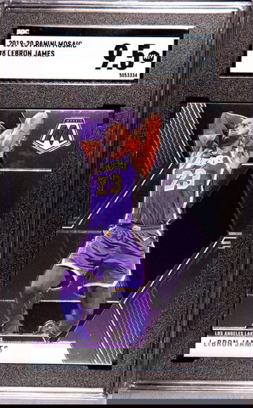 2019-20 Panini Mosaic #8 LeBron James SGC 9.5 Mint + Lakers