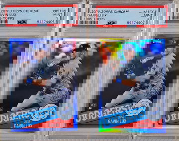 Gavin Lux Topps 1985 Throwback Chrome Refractor PSA 9