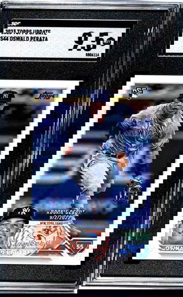 2023 Topps Update Oswald Peraza #US44 RC SGC 9.5
