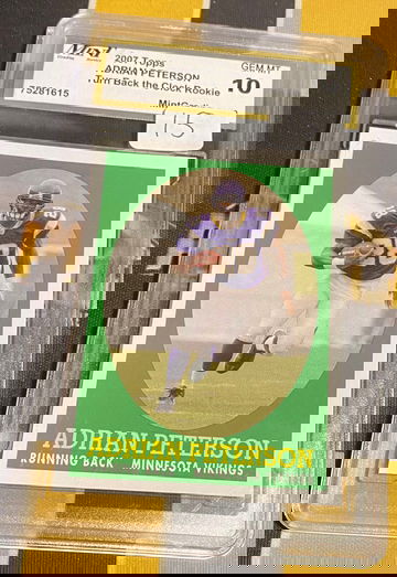 2007 topps Adrian Peterson Gem Mint 10