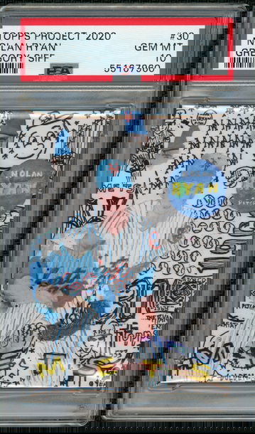 2020  NOLAN RYAN  Topps Project 2020  # 30 (Gregory Siff)  PR: 2215   PSA 10