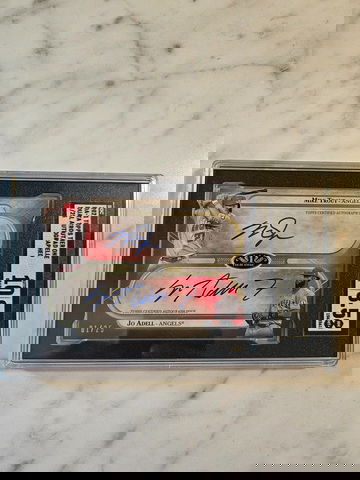 2021 topps tier one mike trout/jo adell dual auto card SP 1/25