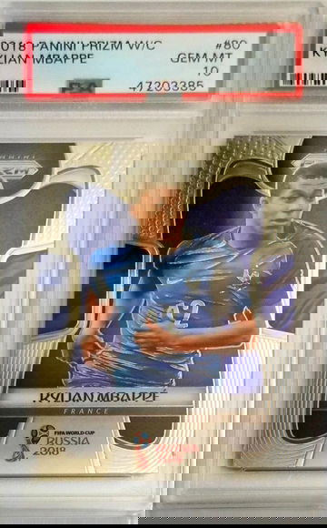 Kylian Mbappe Prizm World Cup PSA 10