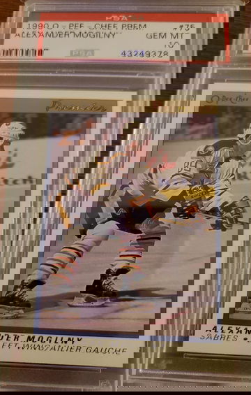 1990 opc premier Alexander Mogilny rc PSA 10