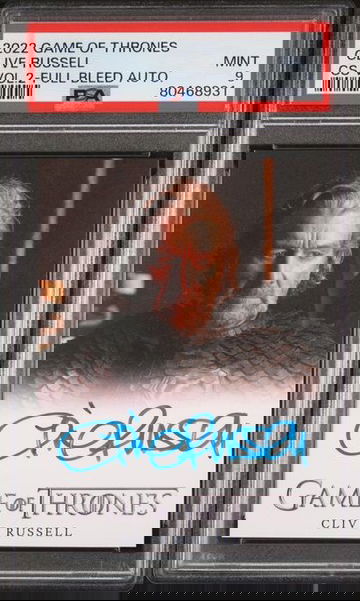 2022 Game of Thrones Clive Russell CS Vol.2 Full Bleed Auto PSA 9 [NS-1A.32]