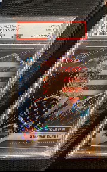 20-21 STEPH CURRY GENESIS #249 PSA 10 Mosaic National Pride Case Hit SSP LOW POP