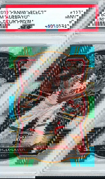 BAM ADEBAYO 2017 PANINI SELECT TRI-COLOR PRIZM PSA 9 MINT #171 (5742)