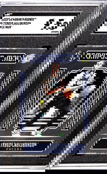 2023-24 Panini Phoenix #8 Tyrese Haliburton Temple Men SGC 9.5