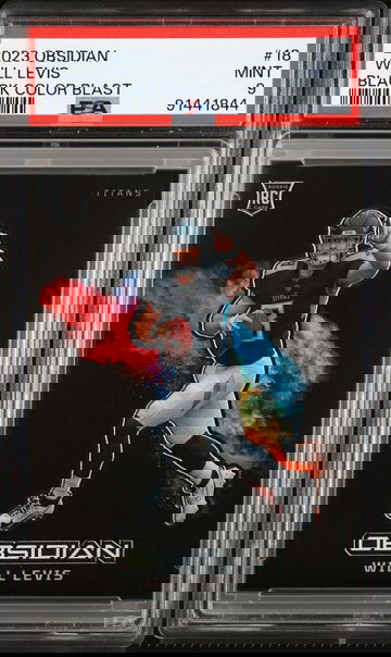 2023 Panini Obsidian Black Color Blast Will Levis #18 PSA 9