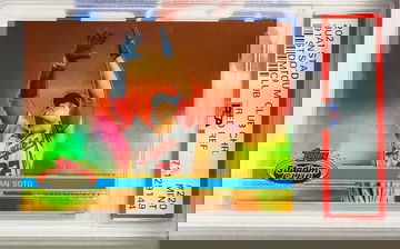 Juan Soto Red Refractor/5 Stadium Club ‘91 Variation PSA 9 