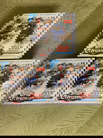 2019 Topps Chrome Update Mega Box - Lot of 3