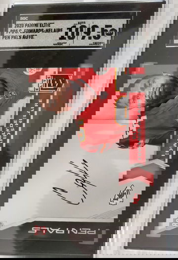 2020 elite pen pals clyde Edwards-Helaire Sgc 10, 9.5 
